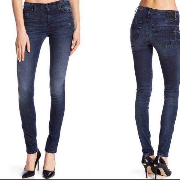 diesel super slim skinny high waist
